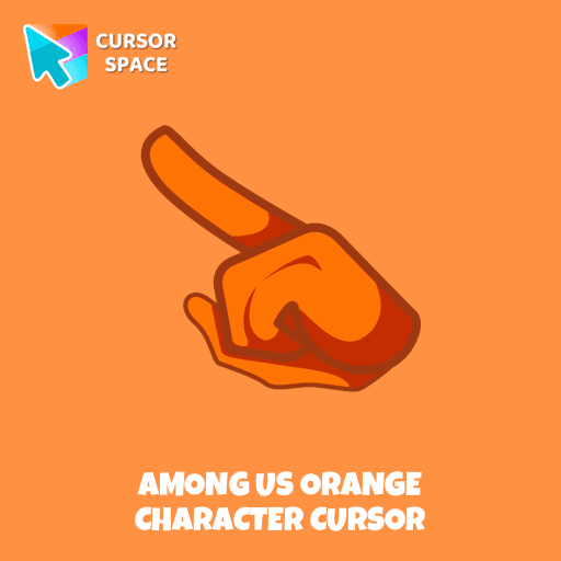 Among Us Orange Character cursor